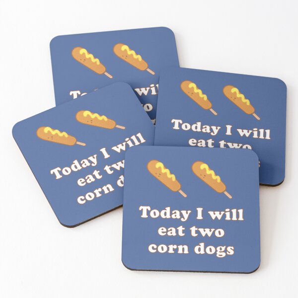 Item preview, Today I will eat two corn dogs meme designed and sold by Rzera-.