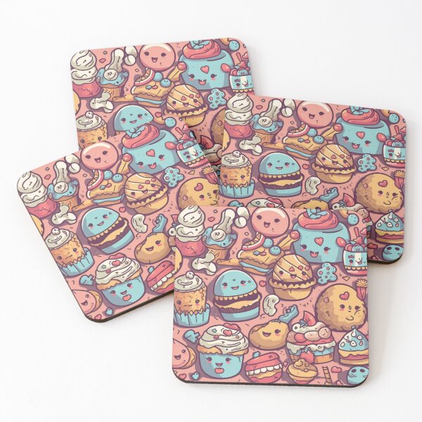 Item preview, Cute happy kawaii sweets doodling designed and sold by Tim Münnig.