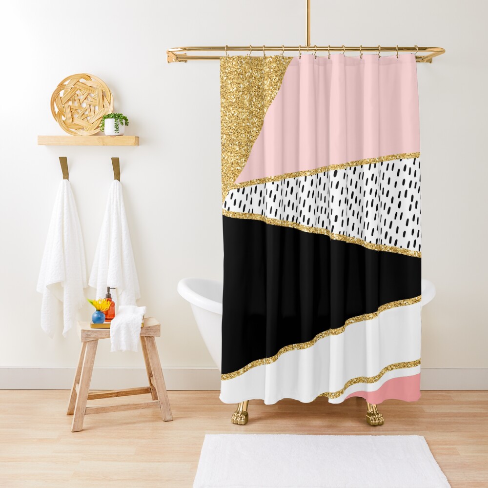 "Blush golden epiphany" Shower Curtain for Sale by RoseAesthetic