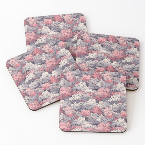 Item preview, Pink and Grey Fantasy Sky Cloud Pattern designed and sold by StudioTokyo.