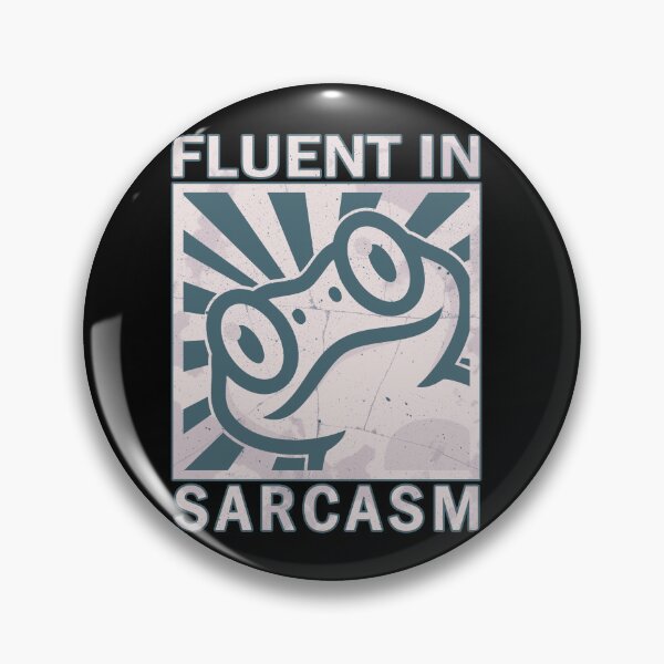 Item preview, Fluent in sarcasm - Frog designed and sold by ValentinaHramov.