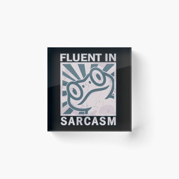 Item preview, Fluent in sarcasm - Frog designed and sold by ValentinaHramov.
