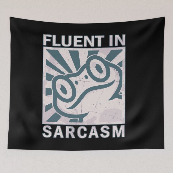 Item preview, Fluent in sarcasm - Frog designed and sold by ValentinaHramov.