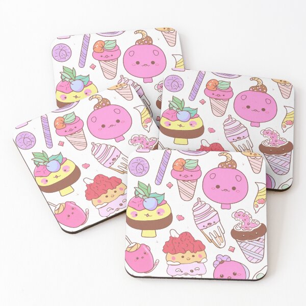 Item preview, Cute happy kawaii sweets doodling designed and sold by Tim Münnig.