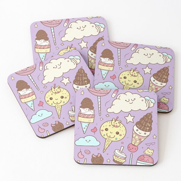 Item preview, Cute happy kawaii sweets doodling designed and sold by Tim Münnig.