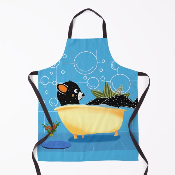Item preview, Black bear in the bathtub designed and sold by Daizydrawshop.