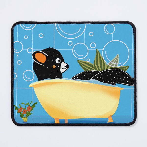 Item preview, Black bear in the bathtub designed and sold by Daizydrawshop.
