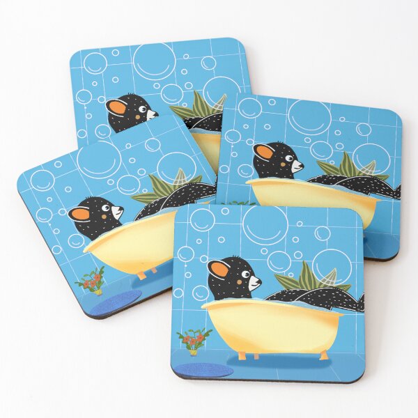 Item preview, Black bear in the bathtub designed and sold by Daizydrawshop.