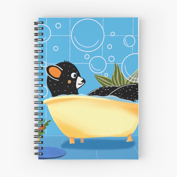 Item preview, Black bear in the bathtub designed and sold by Daizydrawshop.