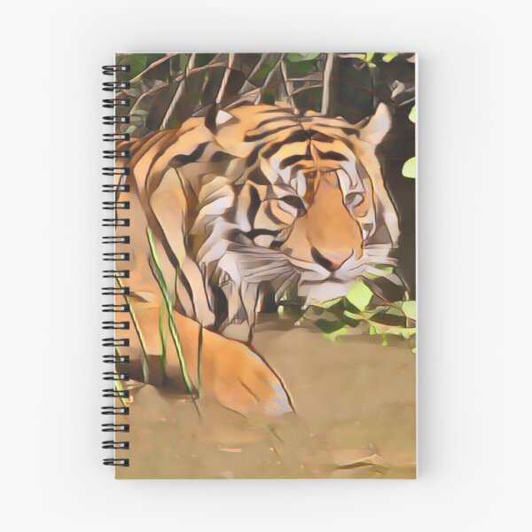 Item preview, Wading Tiger In Retro Pop designed and sold by Fearless-Fox.