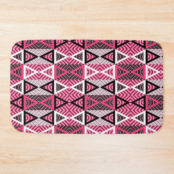 Item preview, Pink Triangles retro geometric pattern designed and sold by mrhighsky.