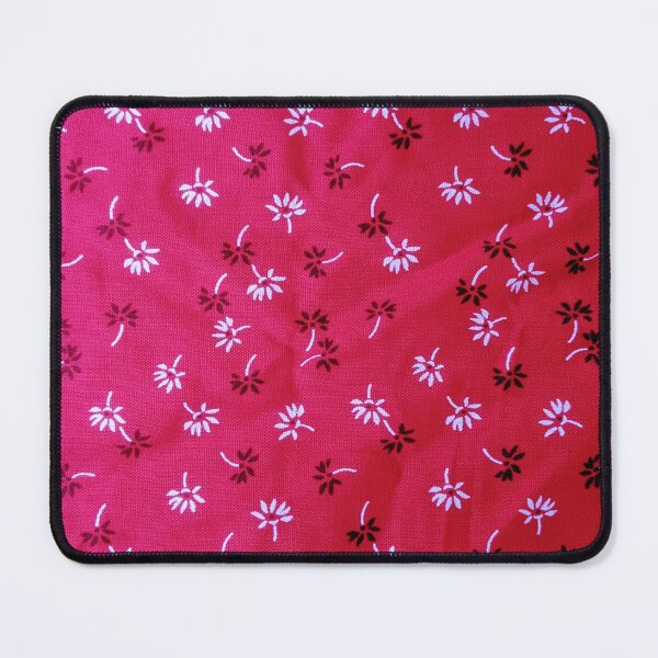 Item preview, Red Fabric background with  black and white floral pattern designed and sold by Shenuka93.