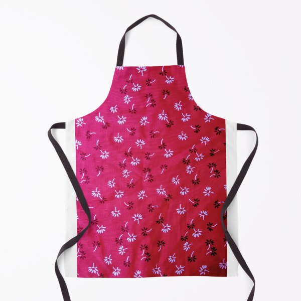 Item preview, Red Fabric background with black and white floral pattern designed and sold by Shenuka93.