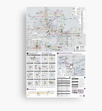 Phoenix Metro Transport Map - United States Canvas Print