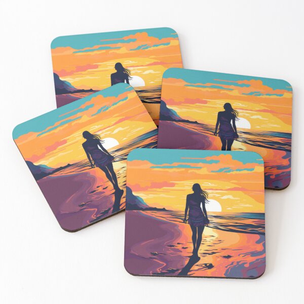 Item preview, Sunset on the beach designed and sold by mooonstyle.
