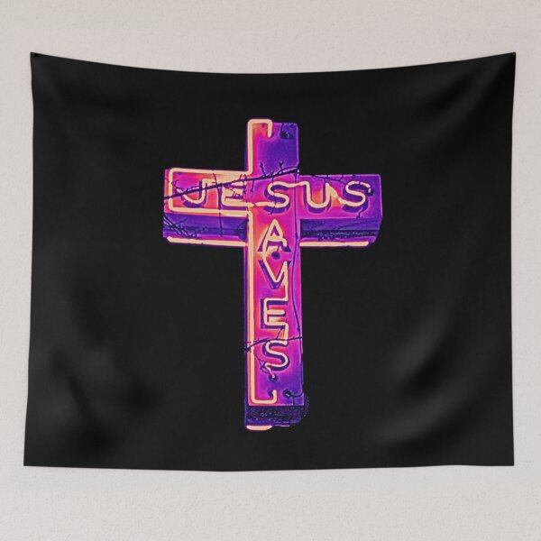 Item preview, Jesus Saves Neon Sign designed and sold by jmclaren2023.