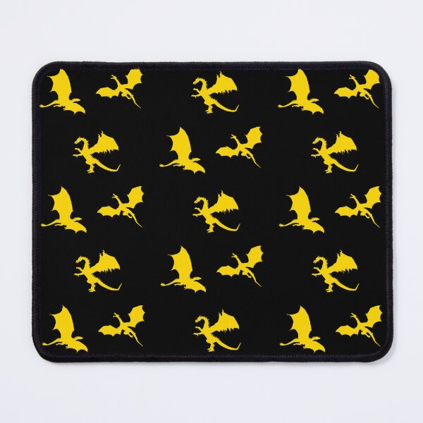 Item preview, Aegon II Targaryen Sunfyre Dragon Pattern Gold on Black designed and sold by ArtCounts.