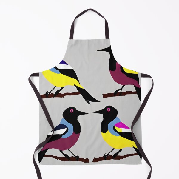 Item preview, multi coloured magpies designed and sold by David-Howells.