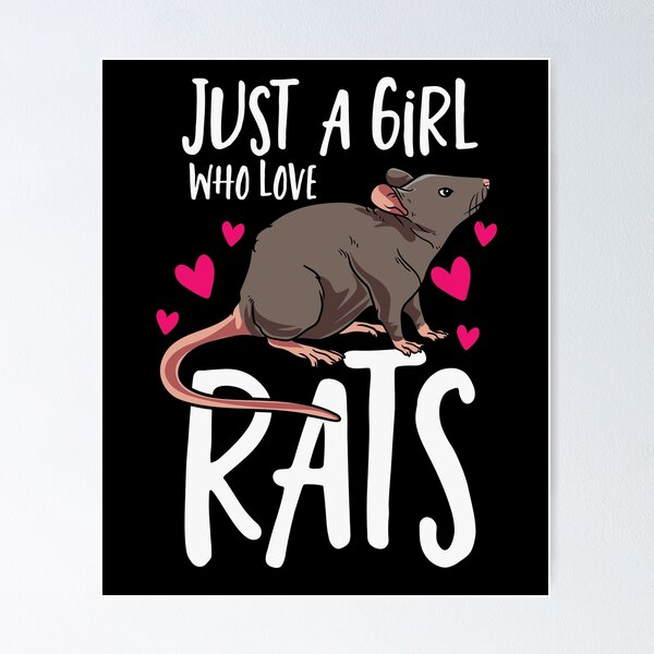 Item preview, Just A Girl Who Loves Rats Rat Rodent Pet designed and sold by Pubi.