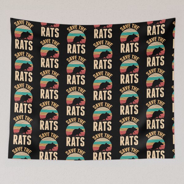 Artikelvorschau, Save The Rats Retro Ratte Nagetier Haustier Ratten entworfen und verkauft von Pubi.