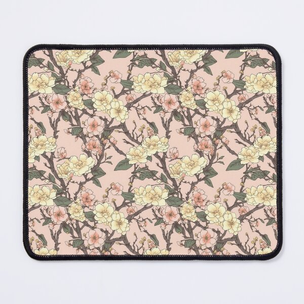 Item preview, Pink Yellow and Green Japanese Cherry Blossom Pattern designed and sold by StudioTokyo.