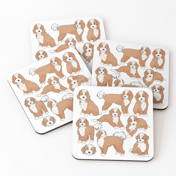 Item preview, Cavapoo cute dog pattern designed and sold by Yarafantasyart.
