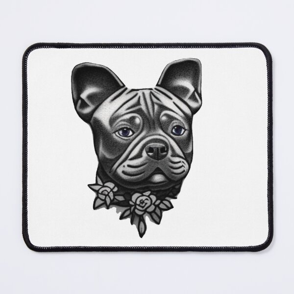 Item preview, Blue Staffordshire Bull Terrier Puppy with flowers designed and sold by Bloomin' Arty Families.