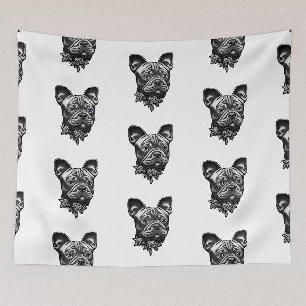 Item preview, Blue  Staffordshire Bull Terrier Puppy with flowers designed and sold by Bloomin'  Arty Families.