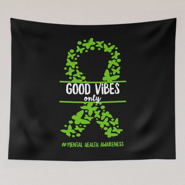 Item preview, Good Vibes Only | Support Mental Awareness | Human Brain Illness designed and sold by ZzCorezZ.