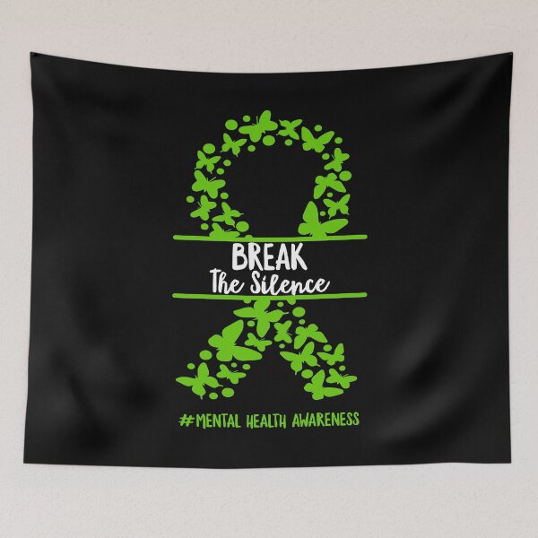 Item preview, Break The Silence | Support Mental Awareness | Human Brain Illness designed and sold by ZzCorezZ.