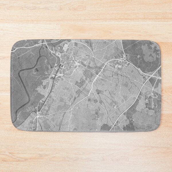 Item preview, Map of Gloucester (England) in gray vintage style designed and sold by blursbyai.