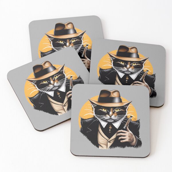 Item preview, Gangster kitten designed and sold by TheScruffyGoose.