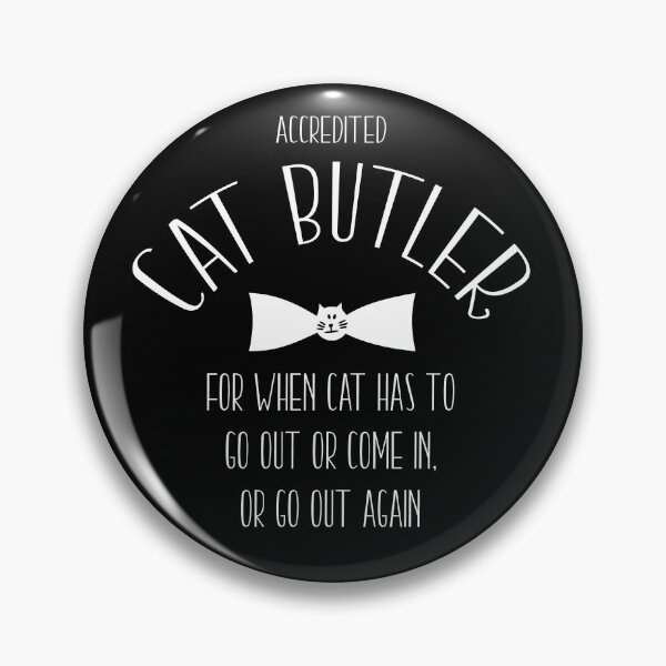 Item preview, CAT BUTLER PET SERVANT designed and sold by Madjack Tees Kiwi SuperStore.