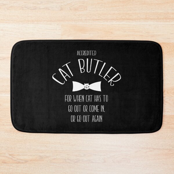 Item preview, CAT BUTLER PET SERVANT designed and sold by Madjack Tees Kiwi SuperStore.