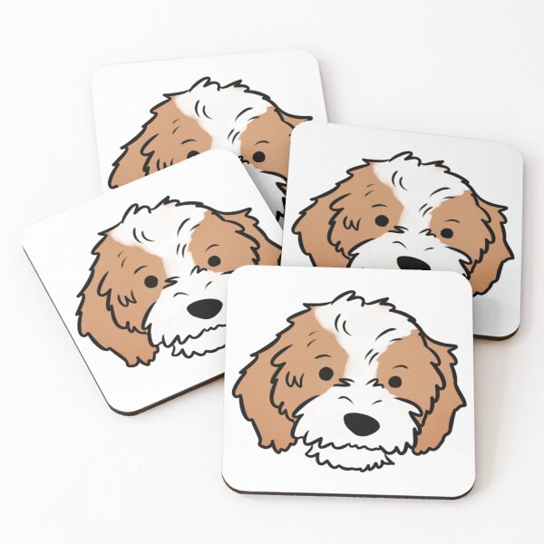 Item preview, Cute cavapoo dog illustration  designed and sold by Yarafantasyart.