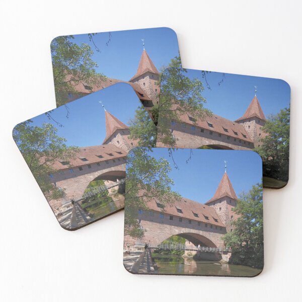 Item preview, Hallertor, Kettensteg and Schlayerturm on the Pegnitz, Old Town, Nuremberg, Bavaria designed and sold by Torsten  Krüger.