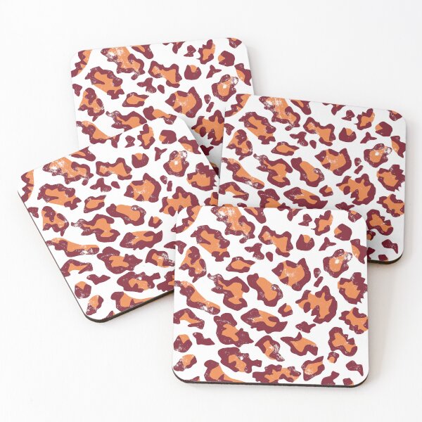Item preview, Leopard pattern red orange designed and sold by Line2Rhyme.