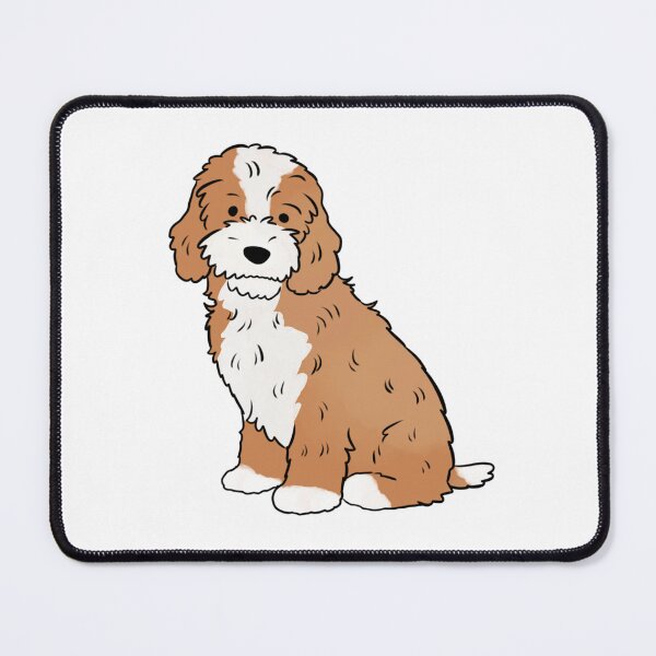 Item preview, Cute cavapoo dog illustration  designed and sold by Yarafantasyart.