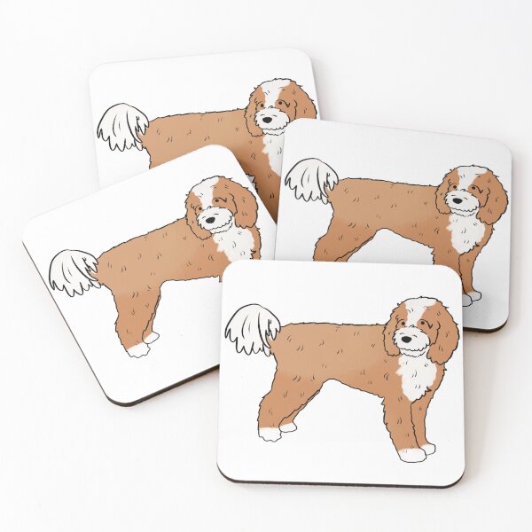 Item preview, Cute cavapoo dog illustration  designed and sold by Yarafantasyart.