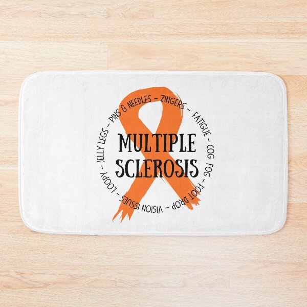 Item preview, Multiple Sclerosis orange ribbon designed and sold by Thirdsun.