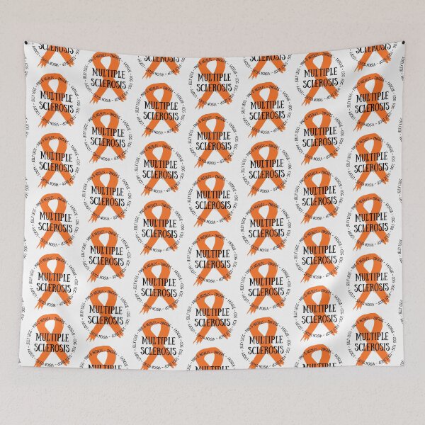 Item preview, Multiple Sclerosis orange ribbon designed and sold by Thirdsun.
