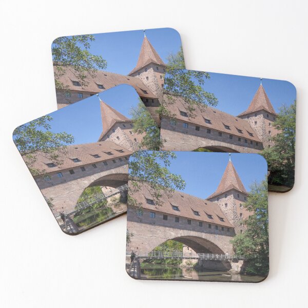 Item preview, Hallertor, Kettensteg and Schlayerturm on the Pegnitz, Old Town, Nuremberg designed and sold by Torsten  Krüger.