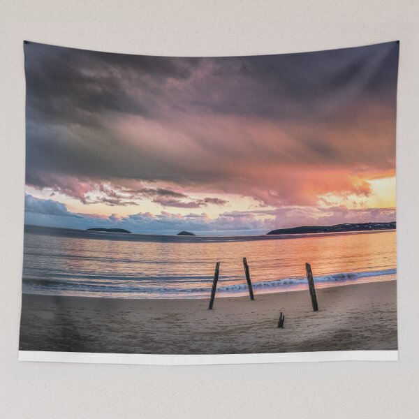 Item preview, Dramatic sunset from Abersoch quarry beach, QBPSS. designed and sold by Turtle  Photography.