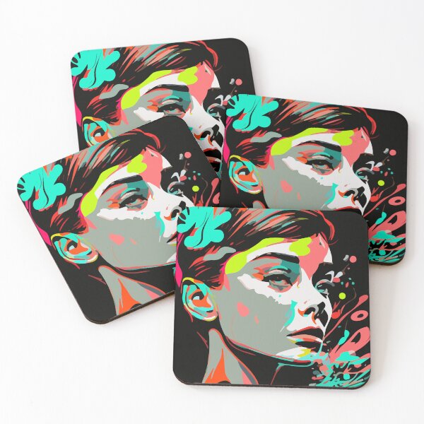Item preview, Audrey Hepburn Pop Art Painting WPAP Style designed and sold by GabrielleNG.