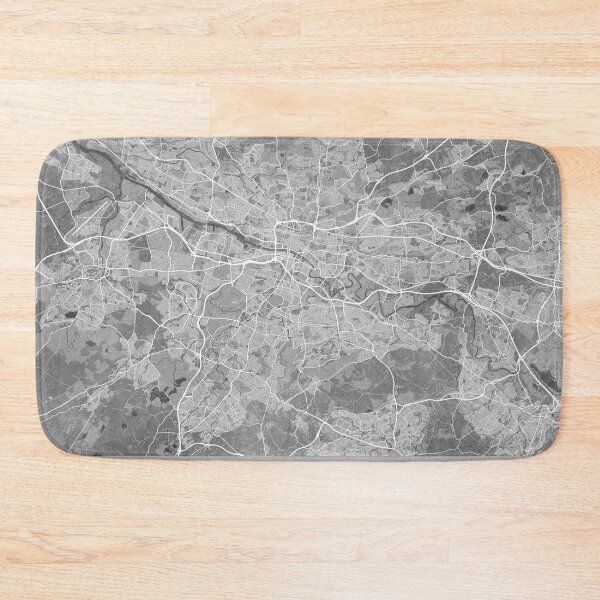 Item preview, Map of Glasgow (England) in gray vintage style designed and sold by blursbyai.