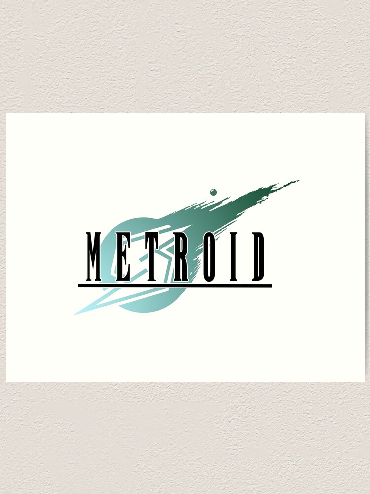 Final Fantasy VII/Metroid Logo Art Print