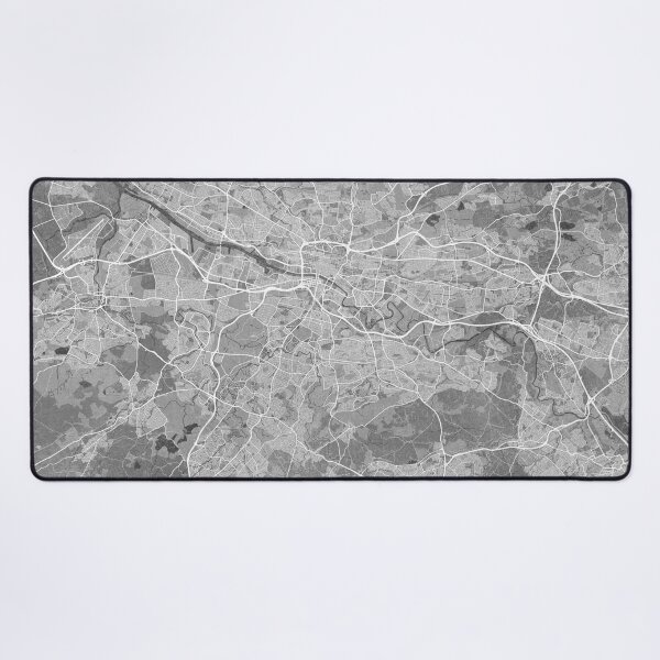 Item preview, Map of Glasgow (England) in gray vintage style designed and sold by blursbyai.