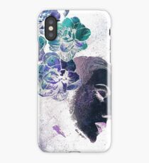 Obey Me: Negative (flower woman graffiti portrait) iPhone Case