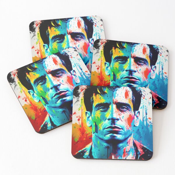 Item preview, Splash Painting of Handsome Man like Jack Kerouac designed and sold by KALEIDOSCOPE UK.