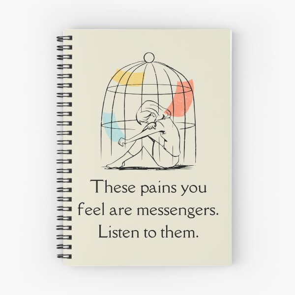Item preview, These Pains You Feel Are Messengers. Listen To Them. Rumi Quote designed and sold by Rebel-Design.